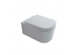 Bowl WC washdown model, hanging Galassia MEG11 white, 55 x 35 cm- sanitbuy.pl