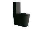 Kompakt WC Galassia MEG11, bowl + cistern, drain uniwersalny - black shine