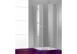 Drzwi prysznicowe Huppe Design 501 - skrzydłowe ze stałym segmentem, szer. 900mm, profil chrom eloxal- sanitbuy.pl
