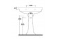 Pedestal przedni for washbasin Galassia Ethos chrome, podumywalkowy, wys. 68 cm, retro- sanitbuy.pl