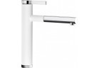 Kitchen faucet Blanco LINEE-S, with pull-out spray, white/chrome
