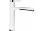Kitchen faucet Blanco LINEE-S, with pull-out spray, white/chrome- sanitbuy.pl