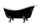 Bathtub freestanding Galassia Ethos 170 x 80 cm, włókno szklane, white, set drain, legs chrome, without overflow- sanitbuy.pl