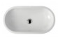 Countertop washbasin, oval Galassia Midas white, 70 x 37 cm, without overflow i otworu na baterię- sanitbuy.pl