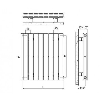 Grzejnik Irsap Piano Pionowy 52x23,2 cm - white- sanitbuy.pl