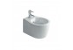 Wall hung bidet Galassia Midas white, 52 x 38 x 25 cm, overflow, battery hole- sanitbuy.pl