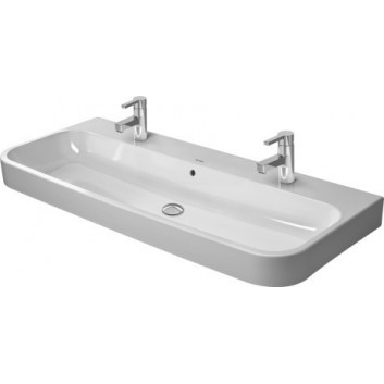 Vanity washbasin Duravit Happy D., 100 cm, 1-hole, White Alpin WonderGliss- sanitbuy.pl