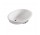 Under-countertop washbasin Galassia Denise white, 57 x 43 x 22 cm, without tap hole, z overflow