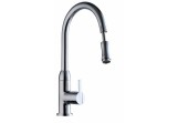 Kitchen faucet Omnires Clip with pull-out spray - chrome