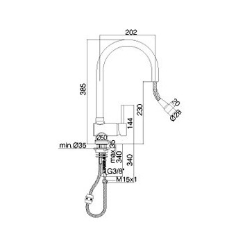 Sink mixer pionowa Paffoni Stick- sanitbuy.pl