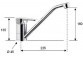 Sink mixer with swivel spout Daniel Omega- sanitbuy.pl