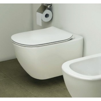 Wall-hung wc Ideal Standard Tesi 53,5x36,5 cm Rimless white- sanitbuy.pl
