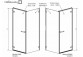 Square cabin 80x80 Radaway Arta KDJ I left glass transparent Chrome +- sanitbuy.pl