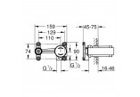 Concealed component baterii 2-otworowej Grohe 