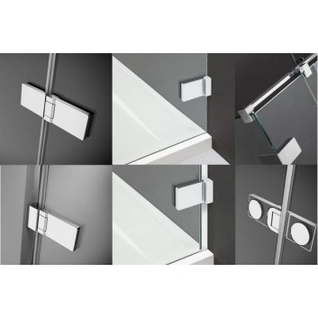 Door wnękowe Radaway Arta DWJ I 70cm left chrome, glass transparent- sanitbuy.pl