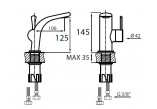 Washbasin faucet Vedo Cento- sanitbuy.pl
