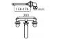Wall mounted washbasin faucet without pop Vedo Cento- sanitbuy.pl
