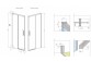 Door wnękowe 100cm x 200.5cm left glass transparent chrome Radaway Idea DWJ- sanitbuy.pl