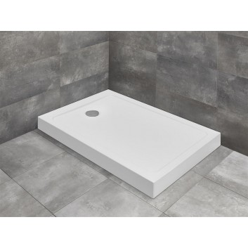 Shower tray with cover acrylic 100x80cm Radaway Doros F Compact- sanitbuy.pl
