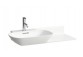 Washbasin wall mounted 900 x 450 mm SaphirKeramik with top on the right stronie with tap hole Laufen INO- sanitbuy.pl