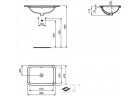 Under-countertop washbasin 58 cm, white Ideal Standard Connect 