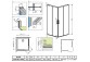 Shower cabin 100x80cm glass transparent chrome Radaway Idea Kdd - sanitbuy.pl