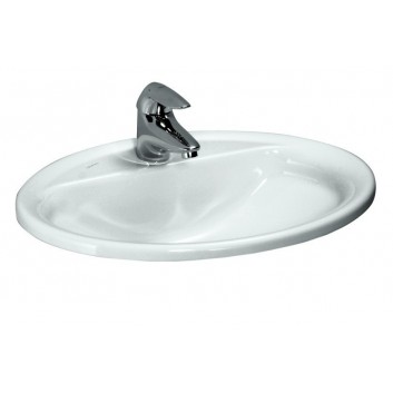 Countertop washbasin 56x44cm with tap hole, white Laufen Pro B- sanitbuy.pl