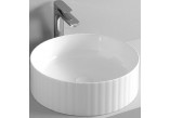 Washbasin 44x14.5 cm countertop silver Art Ceram Rombo- sanitbuy.pl