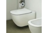 Wall-hung wc Ideal Standard Tesi AquaBlade 53,5x36,5 cm white + toilet seat typu Thin, with soft closing