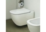 Wall-hung wc Ideal Standard Tesi AquaBlade 53,5x36,5 cm white + toilet seat typu Thin, with soft closing