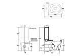 Cistern ceramic Galassia Midas 29x16xh50