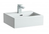 Washbasin wall mounted 45x38 cm white with tap hole - sanitbuy.pl