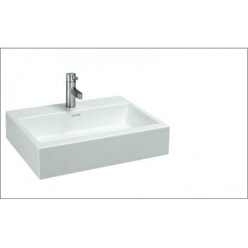 Countertop washbasin with tap hole 600x460 LAUFEN LIVING CITY- sanitbuy.pl