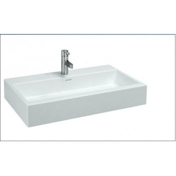 Countertop washbasin z otoworem na baterię 800x460 LAUFEN LIVING CITY- sanitbuy.pl