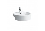 Semi-recessed washbasin śr. 460 mm with hole na baterie white Laufen LIVING CITY- sanitbuy.pl