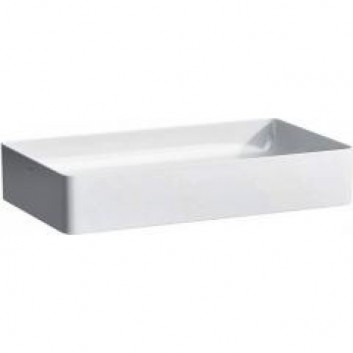 Countertop washbasin 60x34cm white without tap hole LAUFEN Living Square- sanitbuy.pl