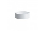 Countertop washbasin śr. 380 mm SaphirKeramik without tap hole bez systemu przelewowego white Laufen LIVING SQUARE- sanitbuy.pl