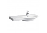Washbasin wall mounted Laufen PALACE asymmetric 900 x 460 mm with tap hole shelf on the left stronie white - sanitbuy.pl