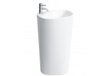Washbasin freestanding Laufen Palomba 52x39,5x90 cm ze zintegrowanym postumentem without tap hole, white 