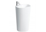 Washbasin freestanding 52x39,5x90 cm ze zintegrowanym postumentem i with tap hole, white - sanitbuy.pl