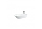 Countertop washbasin Laufen Palomba witk shelf 600 x 400 white z otw. na baterię white