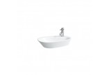 Countertop washbasin witk shelf 600 x 400 white z otw. na baterię white- sanitbuy.pl