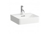 Washbasin wall-hung Laufen Val 45x42 cm, SaphirKeramik with one hole na baterię, white