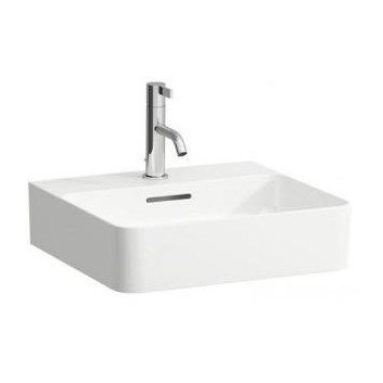 Washbasin ścienno-countertop 450 x 420 mm SaphirKeramik with tap hole white- sanitbuy.pl