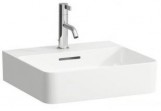Washbasin ścienno-countertop LAUFEN VAL 450 x 420 mm SaphirKeramik without hole na baterie white