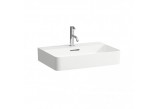 Washbasin ścienno-countertop 600 x 420 mm SaphirKeramik with tap hole white- sanitbuy.pl