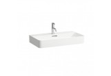 Washbasin wall mounted Laufen Val 750 x 420 mm SaphirKeramik with tap hole white 