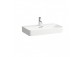 Washbasin wall mounted 750 x 420 mm SaphirKeramik with tap hole white - sanitbuy.pl