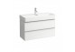 Washbasin wall mounted Laufen Val 950 x 420 mm SaphirKeramik with tap hole white - sanitbuy.pl