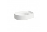 Countertop washbasin Laufen Val 500 x 400 mm SaphirKeramik with tap hole i otworem przelewowym white- sanitbuy.pl